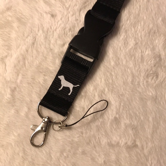 ✅2X Host Pick✅ Black Love Pink Lanyard, NWOT - Picture 3 of 4